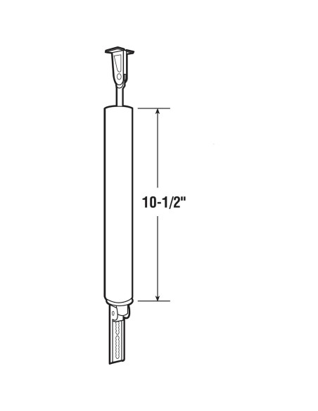 Cierre de Puerta de Pantalla Prime-Line K 5073 Negro Ajustable