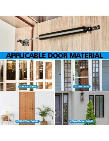 Cierre Neumático para Puertas de Pantalla MaxxGeek Negro