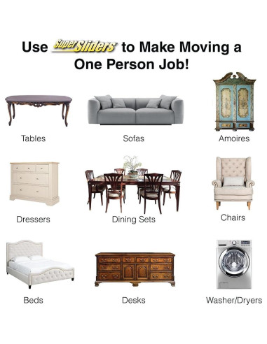 Deslizadores de Electrodomésticos Waxman 3" Fieltro Beige - 4 Pack