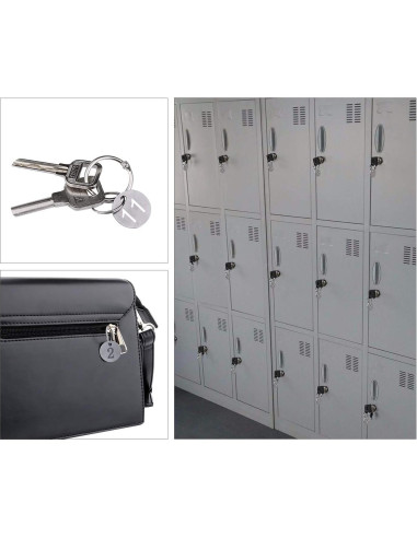 Etiquetas de Número de Llaves Dedoot, Paquete de 20, 23mm