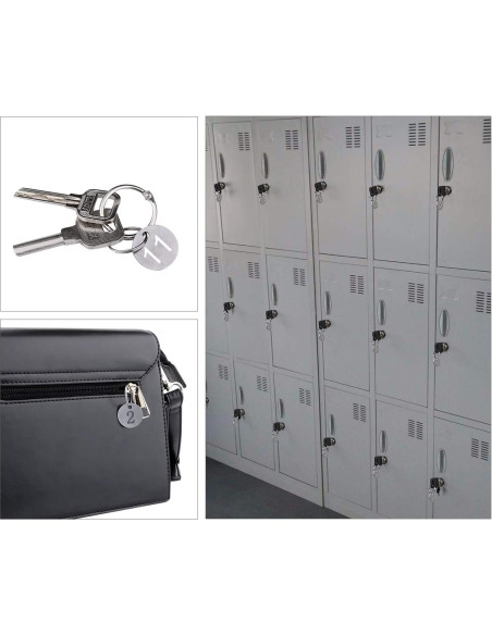 Etiquetas de Número de Llaves Dedoot, Paquete de 20, 23mm