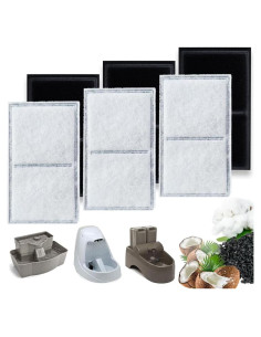 Filtros de Agua para Mascotas TOGGATH 6 Pack Compatible PetSafe