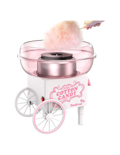 Máquina de Algodón de Azúcar Mini Rosa SM-500A 1.59 kg