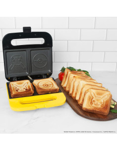 Hacedor de Sándwiches Pokémon Uncanny Brands Pikachu 850W 2