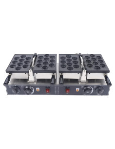Horno Eléctrico HinLIaDa 1500W para Hornear 20 Waffles de Nuez