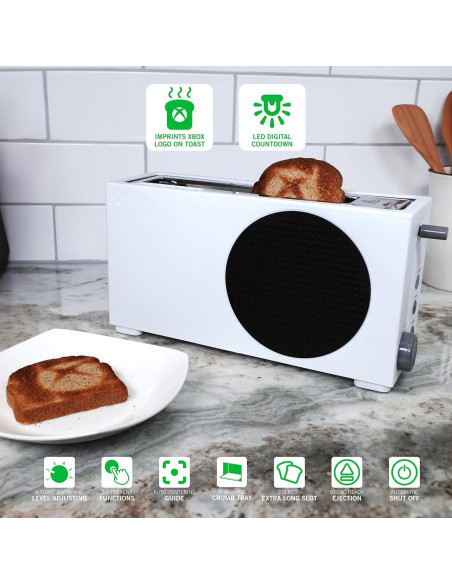 Tostadora Ukonic Xbox Series S, 2 rebanadas, 6 configuraciones