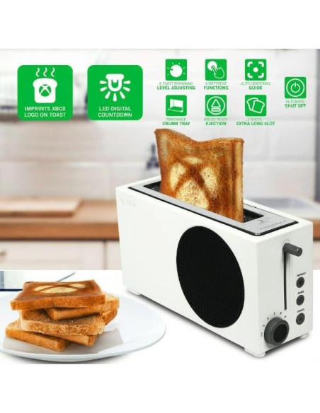 Tostadora Ukonic Xbox Series S, 2 rebanadas, 6 configuraciones