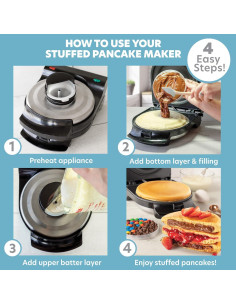 Hacedor de Panqueques Rellenos CucinaPro Eléctrico 17.78 cm 2