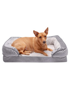 Cama Ortopédica para Perros Furhaven Mediana Gris Granito