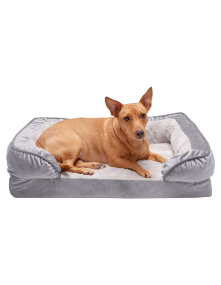 Cama Ortopédica para Perros Furhaven Mediana Gris Granito