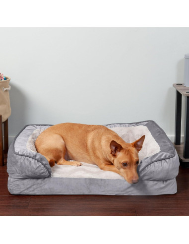 Cama Ortopédica para Perros Furhaven Mediana Gris Granito
