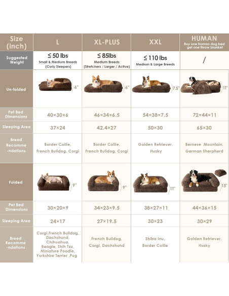Cama Plegable para Perros EHEYCIGA 101.6x76.2cm Marrón