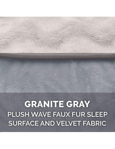 Cama Ortopédica para Perros Furhaven Mediana Gris Granito