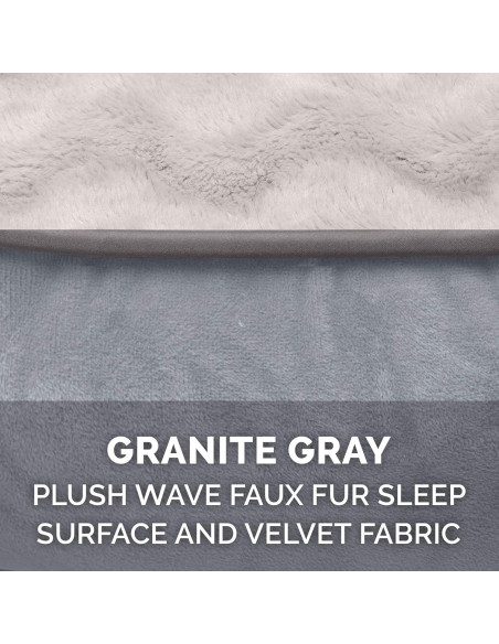 Cama Ortopédica para Perros Furhaven Mediana Gris Granito