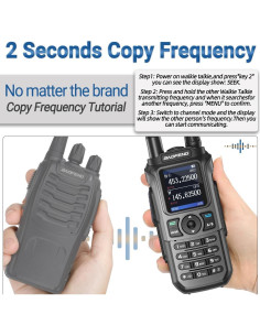 Walkie Talkie Baofeng UV-21R Portátil 999 Canales IP54 2