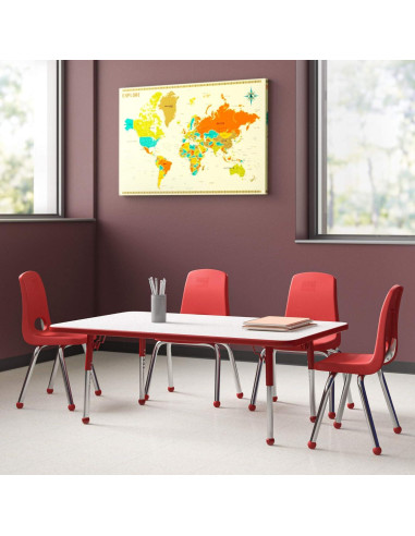 Moldura T Roja Flexible Edge Supply 1.9 cm x 3.66 m para DIY