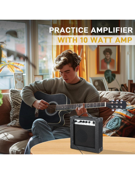 Guitarra Acústica Eléctrica Ktaxon 41" Completa con Amplificador