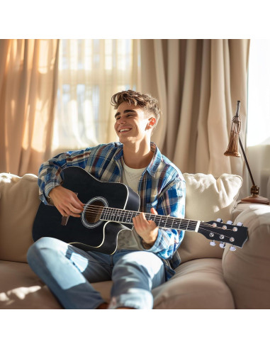 Guitarra Acústica Eléctrica Ktaxon 41" Completa con Amplificador