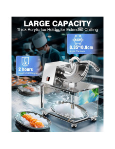 Máquina de Nieve PYY 200W Doble Cuchilla Acero Inoxidable 2