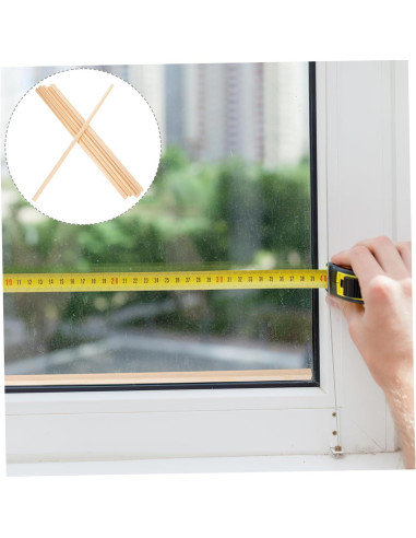 Moldura Triangular de Madera para Ventana 30x0.6 cm IWOWHERO