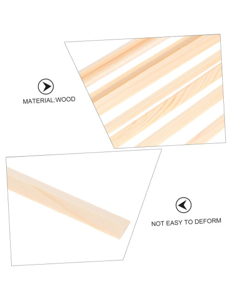 Moldura Triangular de Madera para Ventana 30x0.6 cm IWOWHERO