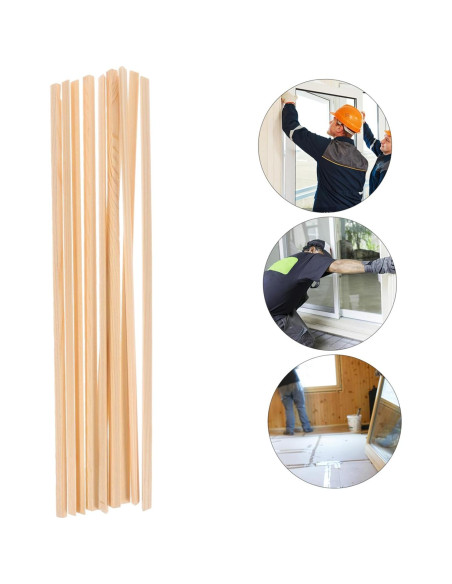 Moldura Triangular de Madera para Ventana 30x0.6 cm IWOWHERO