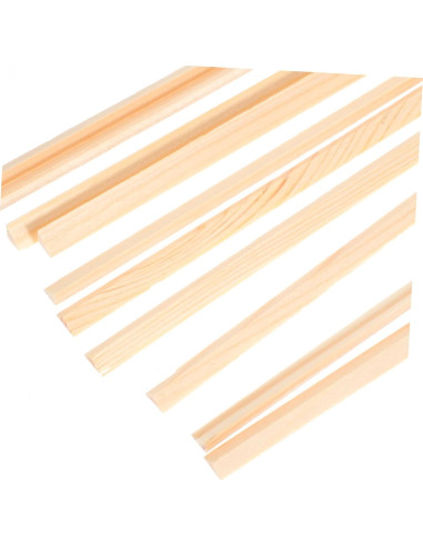 Moldura Triangular de Madera para Ventana 30x0.6 cm IWOWHERO