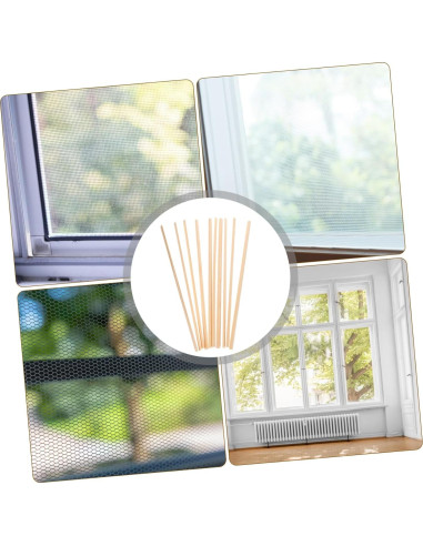 Moldura Triangular de Madera para Ventana 30x0.6 cm IWOWHERO