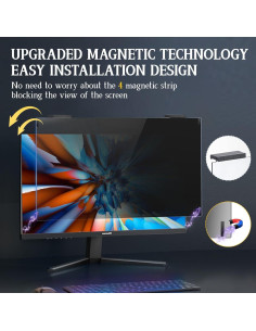 Pantalla de Privacidad Magnética GUDTEKE 24" Filtro Antirreflejo 2