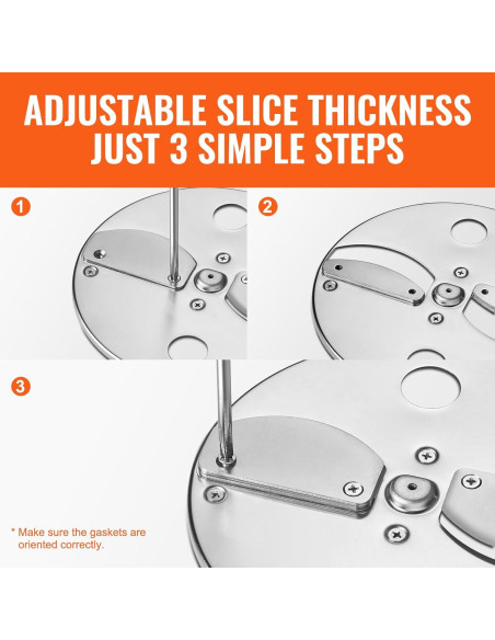 Cortadora de Verduras Eléctrica VEVOR 4 en 1 200W Acero Inoxidable