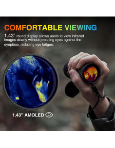 Monocular Térmico i4SEE EM10-256, 10mm, 256x192, Pantalla AMOLED 2