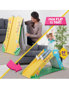 Parque Infantil Interior Pop2Play con Tobogán Plegable Ecológico 2