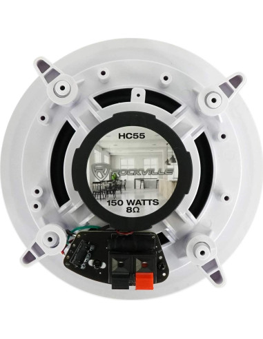 Amplificador de Tubo Rockville BluTube LED + 2 Altavoces Techo 5.25"