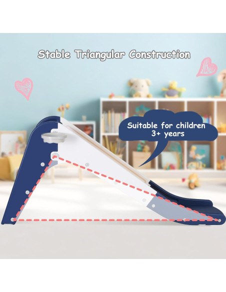 Tobogán 3 en 1 MAMIZO para Niños Pequeños - Azul Amarillo