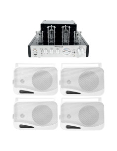 Amplificador de Válvulas Rockville BluTube + 2 Altavoces 4"
