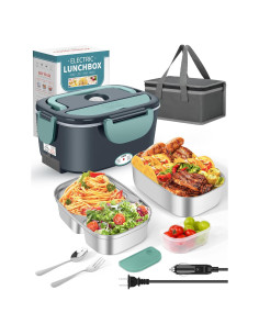 Caja de Almuerzo Eléctrica Eocolz 1.5L Doble Contenedor 80W