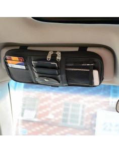 Organizador de Visera de Coche Takelablaze Negro 30.99x15.49cm 2