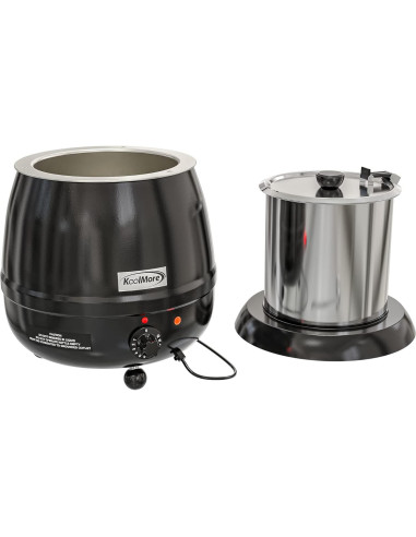 Calentador de Sopa Eléctrico KoolMore 9.46L con Tapa Bisagra