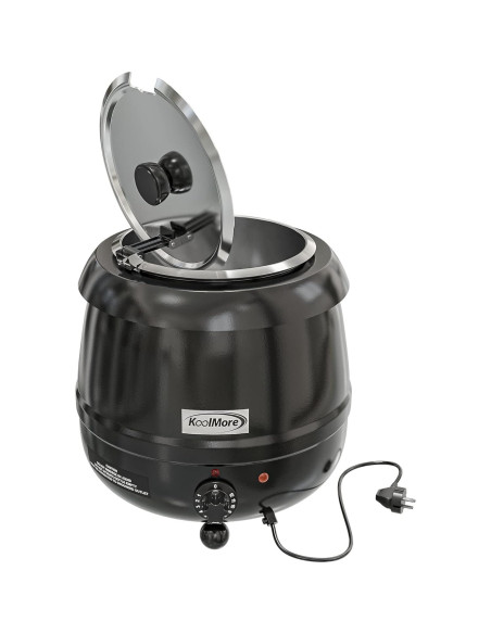 Calentador de Sopa Eléctrico KoolMore 9.46L con Tapa Bisagra