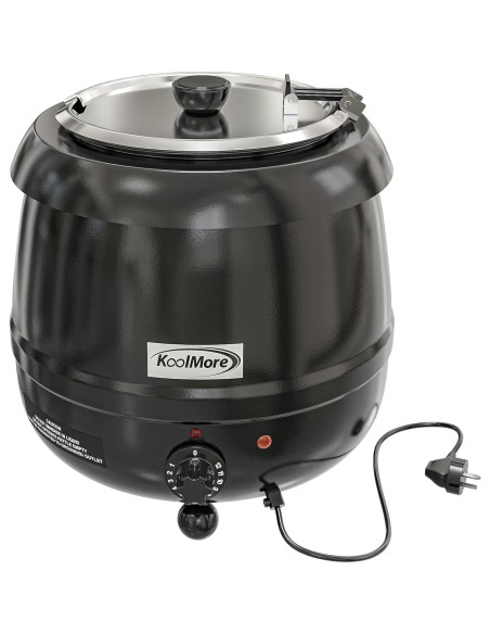 Calentador de Sopa Eléctrico KoolMore 9.46L con Tapa Bisagra