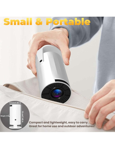 Proyector Portátil XBJ LXPTA001 1080P WiFi Bluetooth 4K