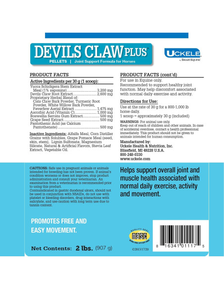 Suplemento Articular Uckele Garra del Diablo Plus 0.91 kg