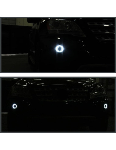 Luces de Niebla Proyector 3" LED Halo SPEC-D TUNING Ford Mustang