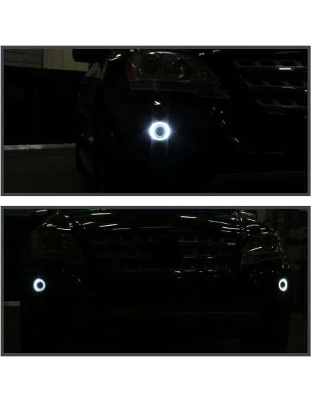 Luces de Niebla Proyector 3" LED Halo SPEC-D TUNING Ford Mustang
