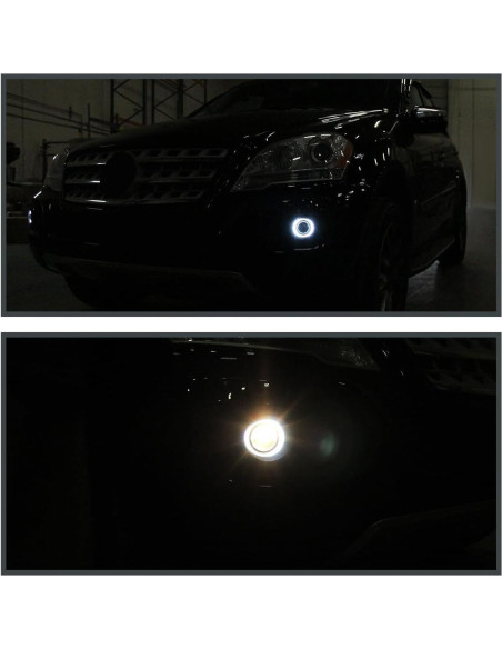 Luces de Niebla Proyector 3" LED Halo SPEC-D TUNING Ford Mustang