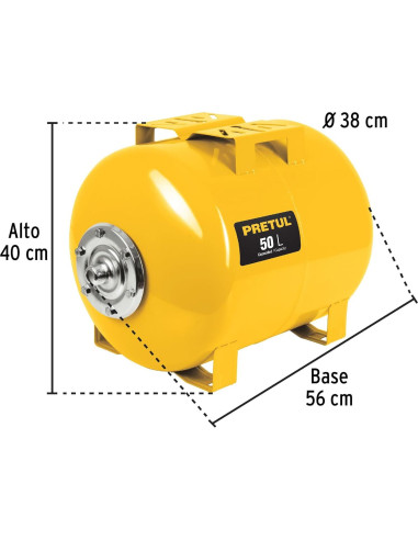 Bomba de tanque hidropneumático Pretul HIDR-1 2X50P 9.1 kg