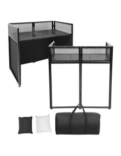 Cabina DJ Portátil HECASA 50.8x101.6 cm Plegable con Fundas