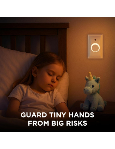 Cubierta de Enchufe a Prueba de Bebés LittleHippo GlowGuard