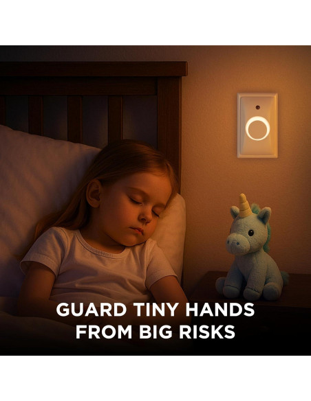 Cubierta de Enchufe a Prueba de Bebés LittleHippo GlowGuard