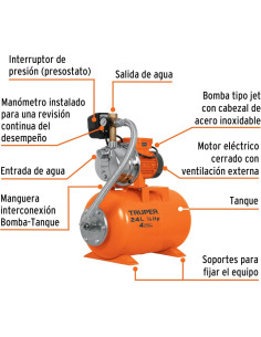Bomba de Chorro Truper HIDR-1/2X24 1/2 HP 41.6 L/min 2
